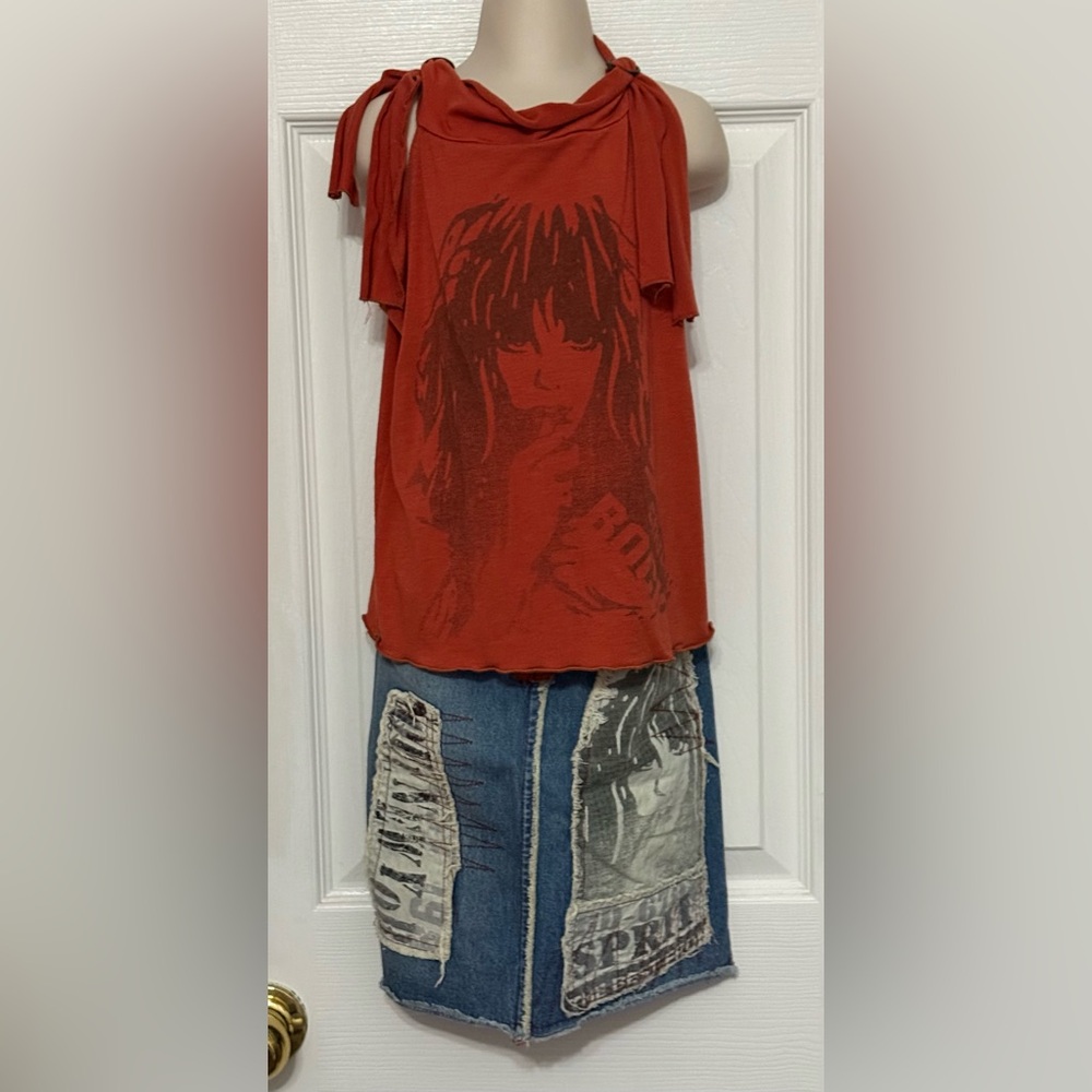 Sara Sara Rocker Chick Top & Skirt Set Sz 10
